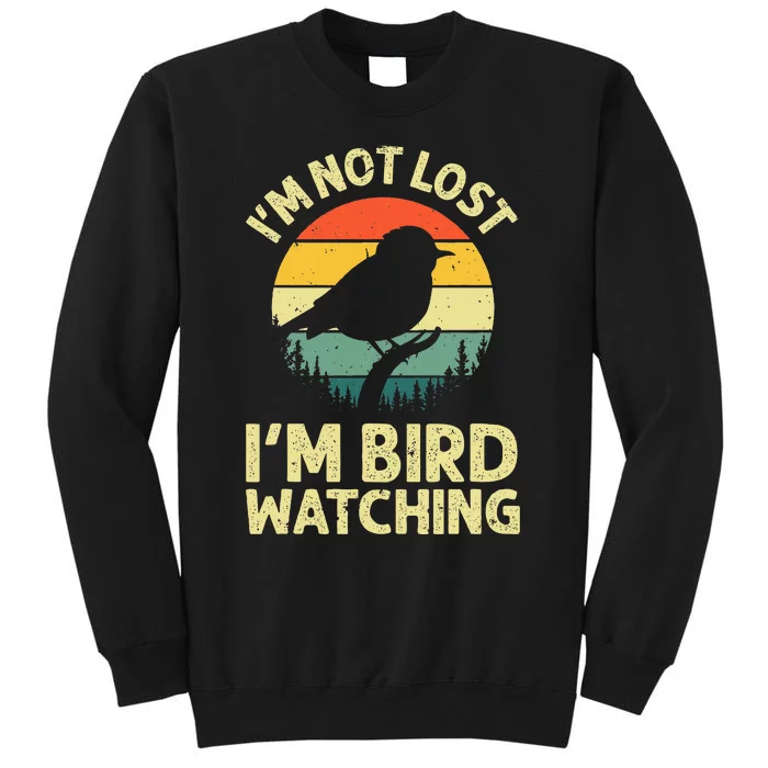 Cool Bird Watching Design Bird Watcher Birder Tall Sweatshirt