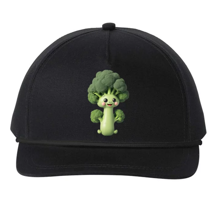 Cute Broccoli World Vegetarian Day Snapback Five-Panel Rope Hat