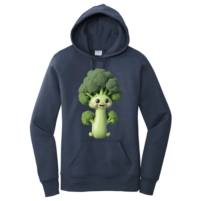 Cute Broccoli World Vegetarian Day Women's Pullover Hoodie