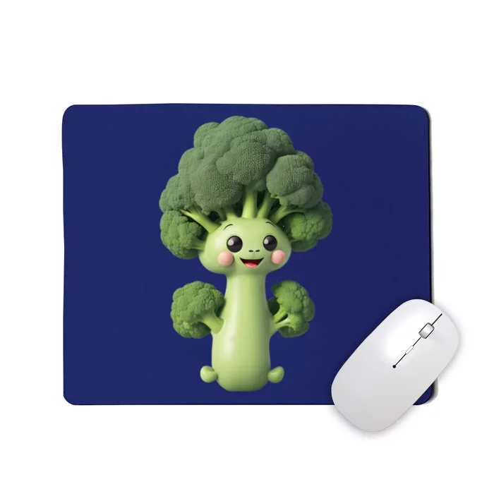 Cute Broccoli World Vegetarian Day Mousepad