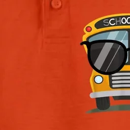 Cool Bus With Sunglasses School Bus Party Dry Zone Grid Performance Polo