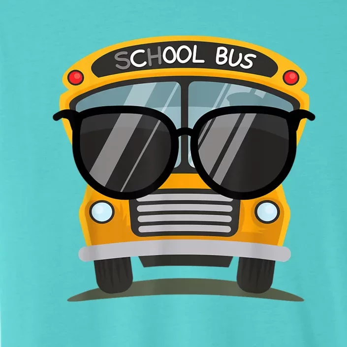 Cool Bus With Sunglasses School Bus Party ChromaSoft Performance T-Shirt