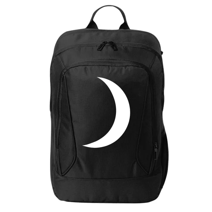 Cool Big White Crescent Moon Astronomy City Backpack