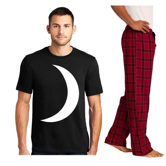 Cool Big White Crescent Moon Astronomy Pajama Set