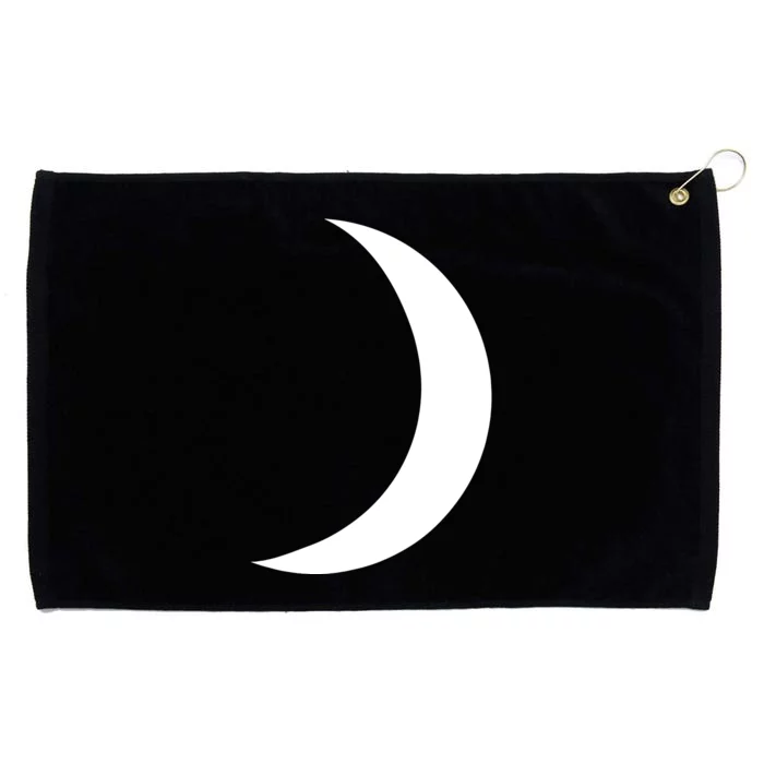 Cool Big White Crescent Moon Astronomy Grommeted Golf Towel