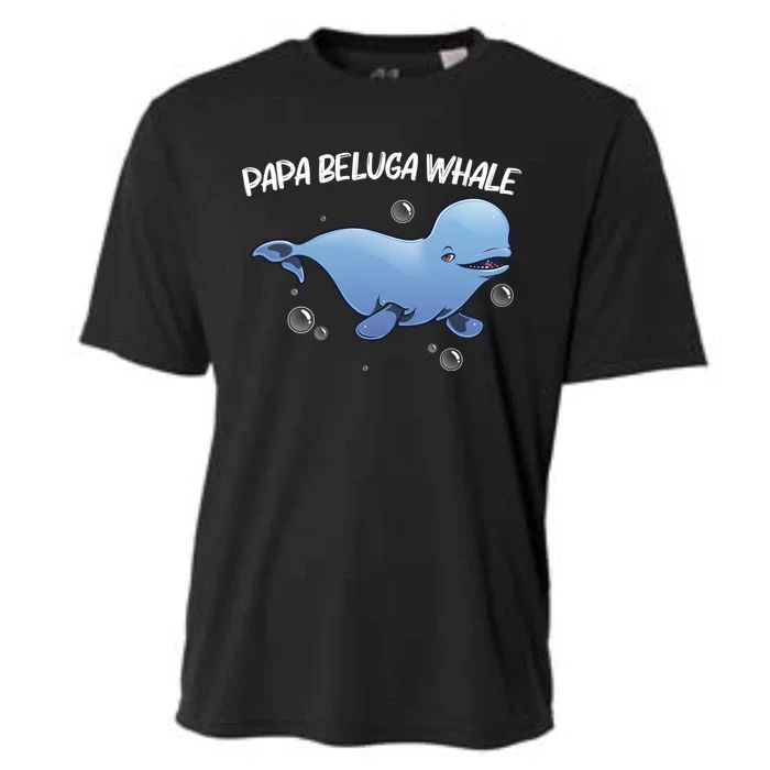 Cool Beluga Whale Dad Orca Whales Save The Ocean Gift Cooling Performance Crew T-Shirt