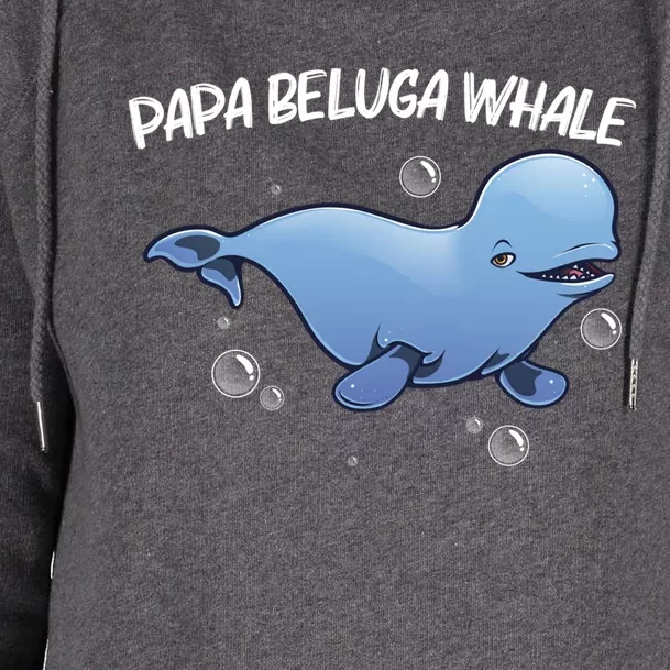 Cool Beluga Whale Dad Orca Whales Save The Ocean Gift Womens Funnel Neck Pullover Hood