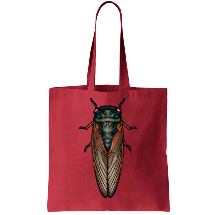 Cicada Brood X Magicicada Septendecim Red Eyed Cicadas Tote Bag