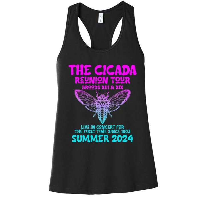 Cicada Brood Xiii Xix Summer 2024 Women's Racerback Tank