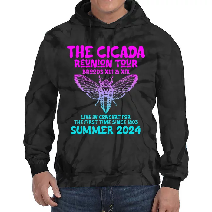 Cicada Brood Xiii Xix Summer 2024 Tie Dye Hoodie