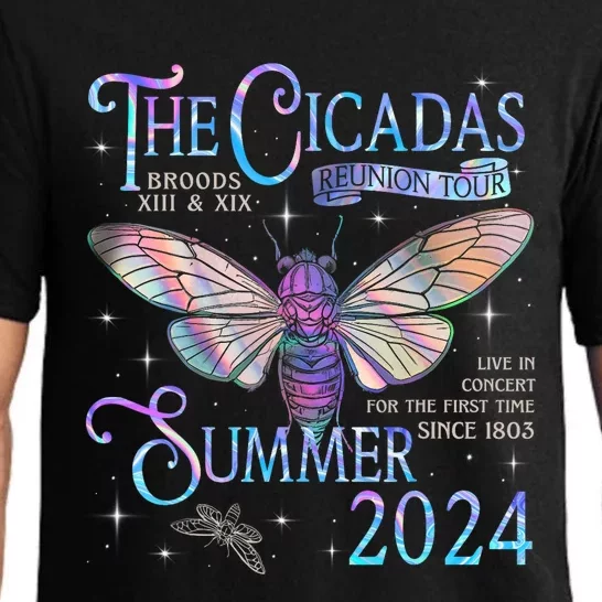 Cicada Brood Xiii Xix Summer 2024 Reunion Swarm Cicadas Pajama Set