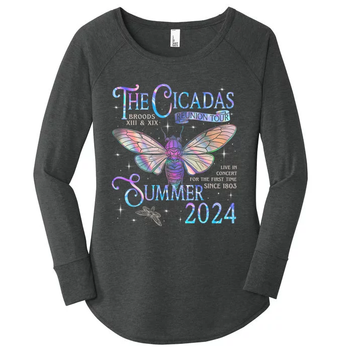 Cicada Brood Xiii Xix Summer 2024 Reunion Swarm Cicadas Women's Perfect Tri Tunic Long Sleeve Shirt