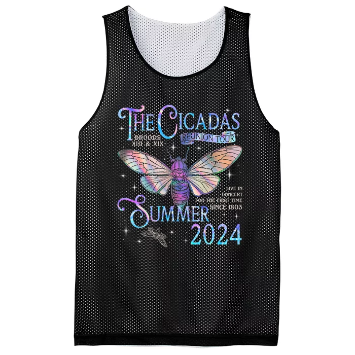 Cicada Brood Xiii Xix Summer 2024 Reunion Swarm Cicadas Mesh Reversible Basketball Jersey Tank