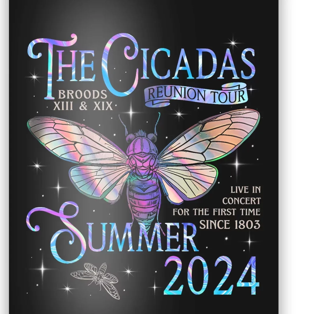 Cicada Brood Xiii Xix Summer 2024 Reunion Swarm Cicadas Poster