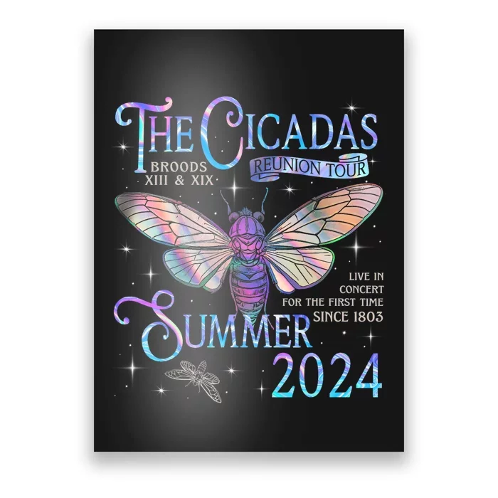 Cicada Brood Xiii Xix Summer 2024 Reunion Swarm Cicadas Poster