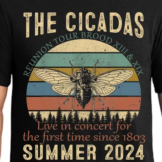 Cicada Brood Xiii Xix Summer 2024 Reunion Swarm Cicadas Pajama Set