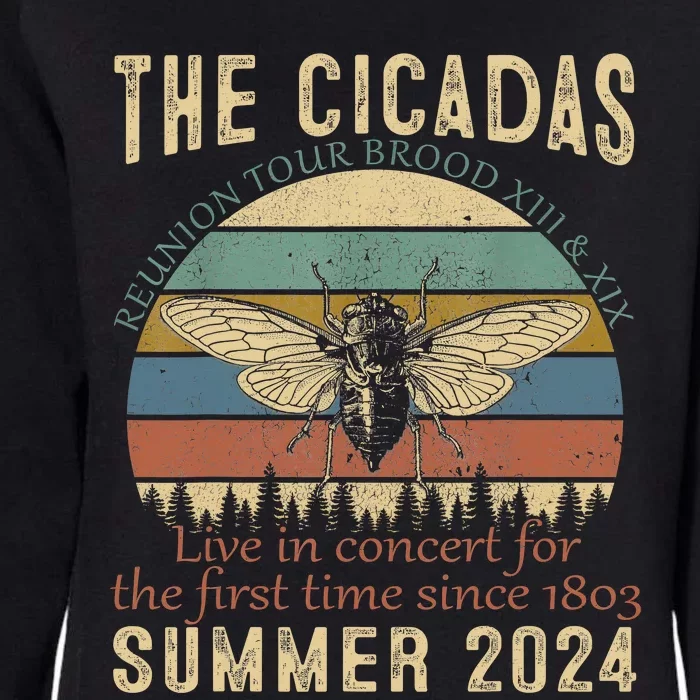 Cicada Brood Xiii Xix Summer 2024 Reunion Swarm Cicadas Womens California Wash Sweatshirt