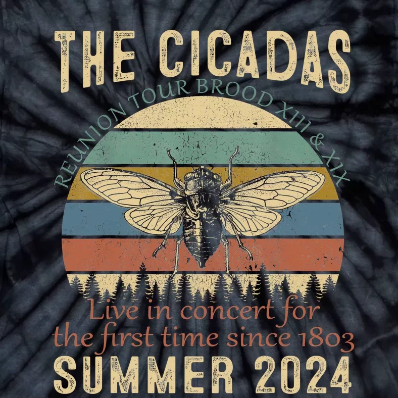 Cicada Brood Xiii Xix Summer 2024 Reunion Swarm Cicadas Tie-Dye T-Shirt