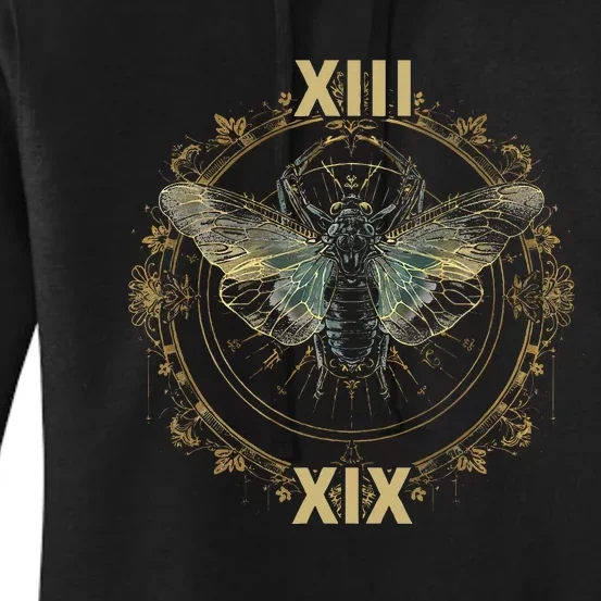 Cicada Brood Xix 2024 Cicada Brood Xiii Double Emergence Women's Pullover Hoodie