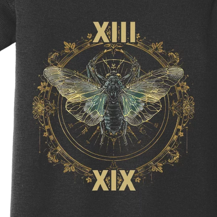 Cicada Brood Xix 2024 Cicada Brood Xiii Double Emergence Baby Bodysuit