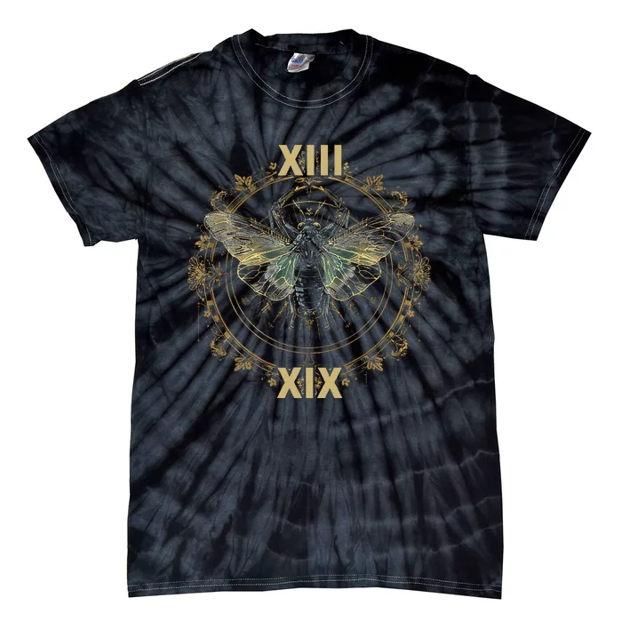 Cicada Brood Xix 2024 Cicada Brood Xiii Double Emergence Tie-Dye T-Shirt