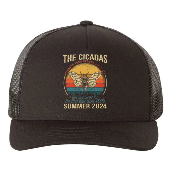 Cicada Brood Xiii Xix Summer 2024 Reunion Swarm Cicadas Yupoong Adult 5-Panel Trucker Hat