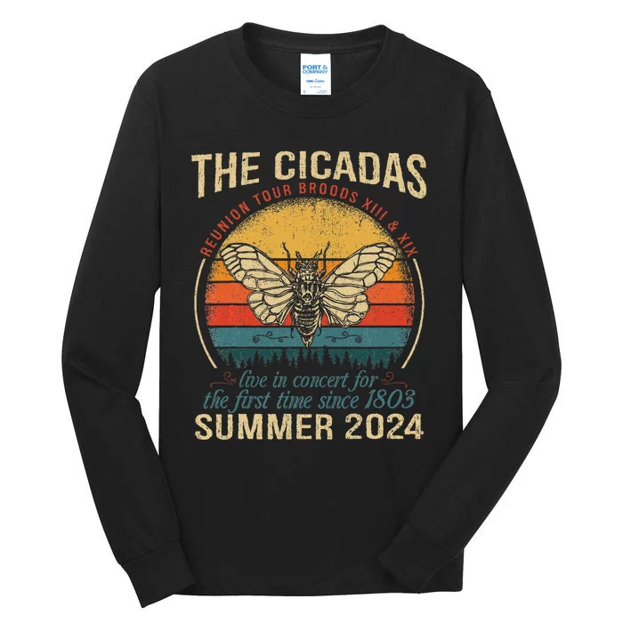 Cicada Brood Xiii Xix Summer 2024 Reunion Swarm Cicadas Tall Long Sleeve T-Shirt