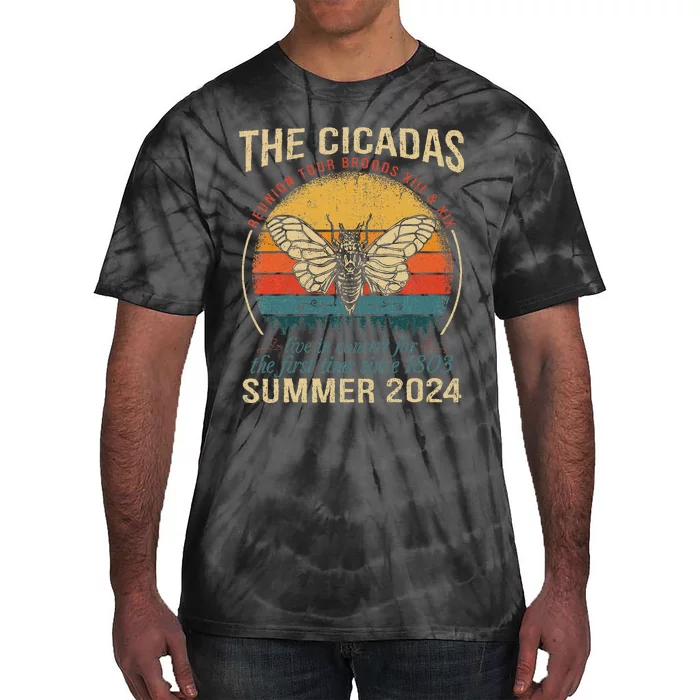 Cicada Brood Xiii Xix Summer 2024 Reunion Swarm Cicadas Tie-Dye T-Shirt