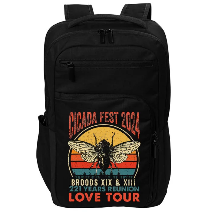 Cicada Brood Xiii Xix 2024 221 Years Reunion Love Impact Tech Backpack