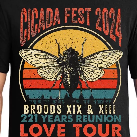 Cicada Brood Xiii Xix 2024 221 Years Reunion Love Pajama Set