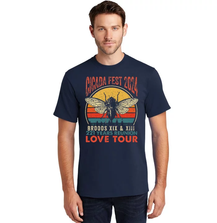 Cicada Brood Xiii Xix 2024 221 Years Reunion Love Tall T-Shirt