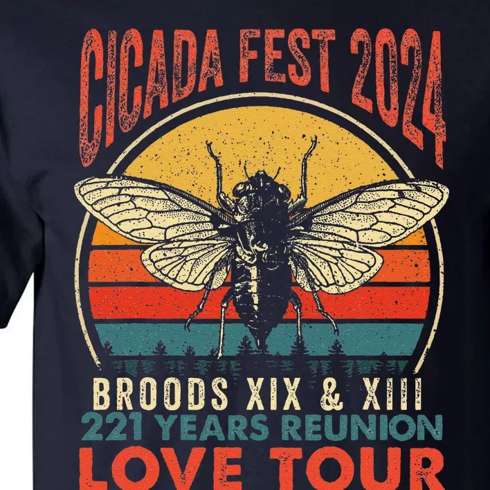 Cicada Brood Xiii Xix 2024 221 Years Reunion Love Tall T-Shirt