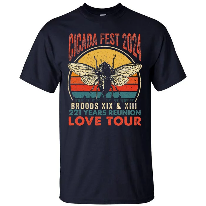 Cicada Brood Xiii Xix 2024 221 Years Reunion Love Tall T-Shirt