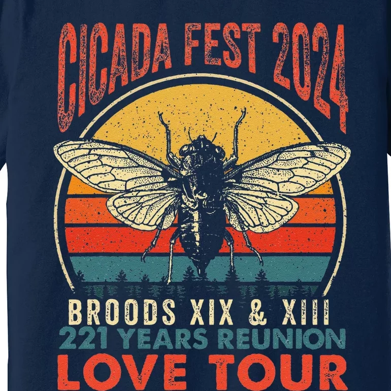 Cicada Brood Xiii Xix 2024 221 Years Reunion Love Premium T-Shirt