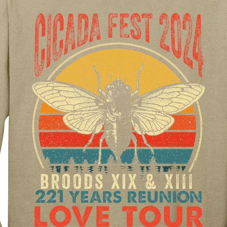 Cicada Brood Xiii Xix 2024 221 Years Reunion Love Tall Long Sleeve T-Shirt