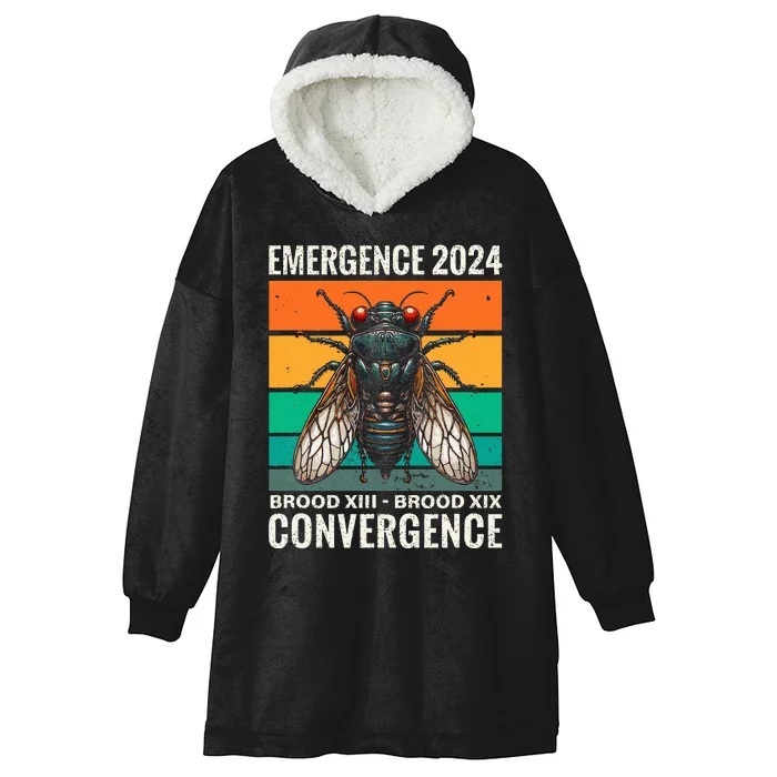 Cicada Brood Xiii Brood Xix 2024 Emergence Convergence Hooded Wearable Blanket