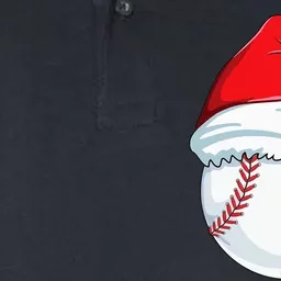 Christmas Baseball Xmas Santa Hat Ball Softstyle Adult Sport Polo