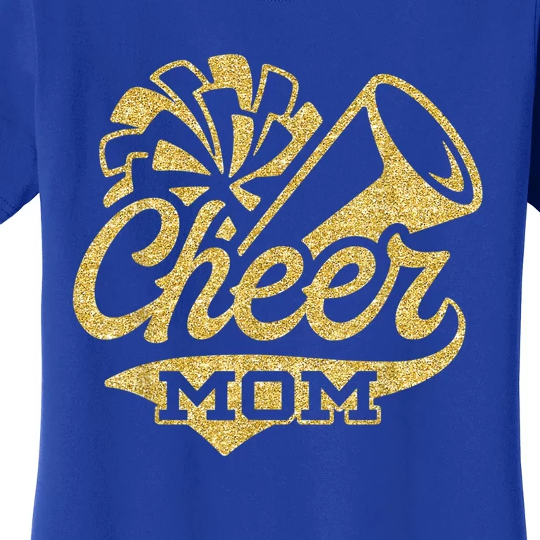 Cheerleader Black Yellow Gold Pom Pom Meaningful Gift Women's T-Shirt