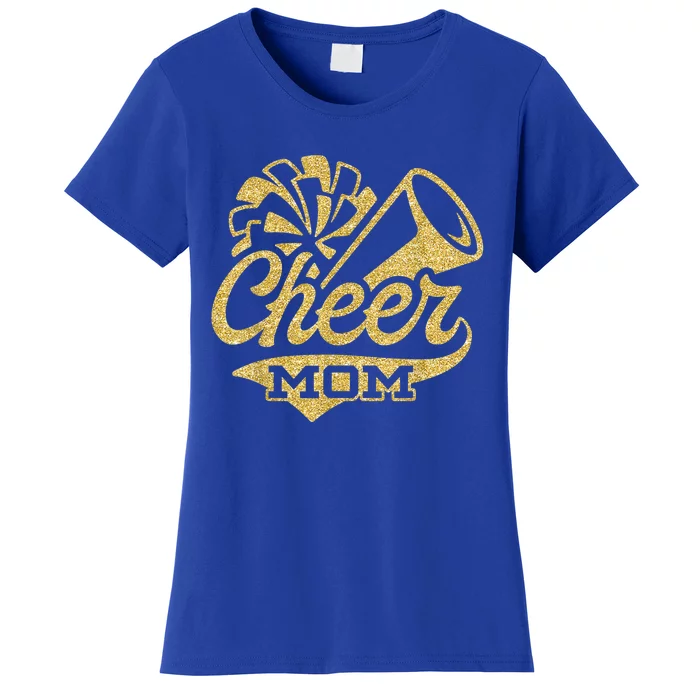 Cheerleader Black Yellow Gold Pom Pom Meaningful Gift Women's T-Shirt