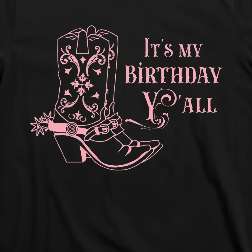 Cowgirl Birthday YAll Country Western Bday Girl T-Shirt