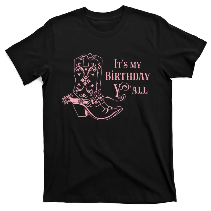 Cowgirl Birthday YAll Country Western Bday Girl T-Shirt