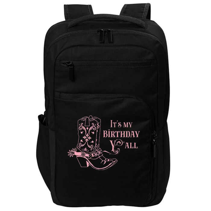 Cowgirl Birthday YAll Country Western Bday Girl Impact Tech Backpack