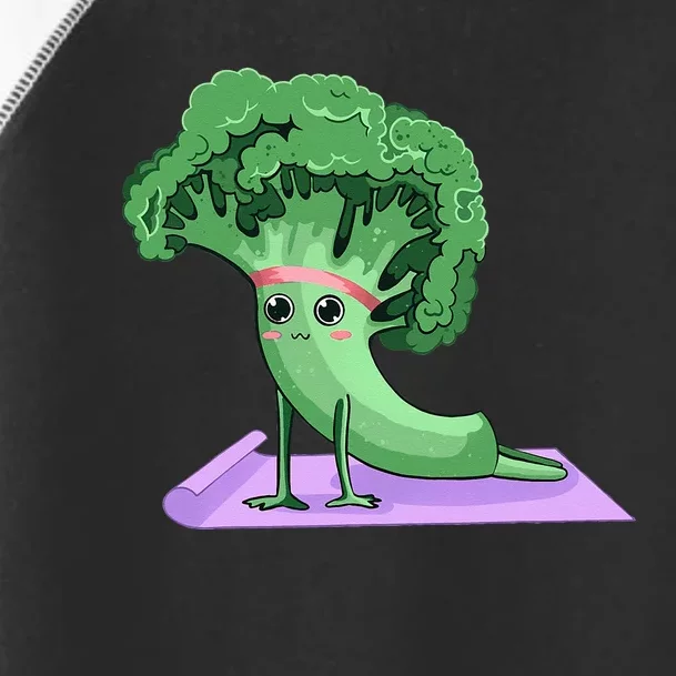 Cute Broccoli Yoga Pose Funny Yogi Broccoli Lover Toddler Fine Jersey T-Shirt