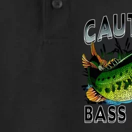 Caution Bass Zone Fishing Dry Zone Grid Performance Polo