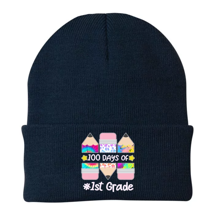 Cute Colorful 100 Days Of 1st Grade Knit Cap Winter Beanie