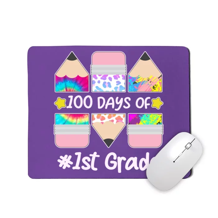 Cute Colorful 100 Days Of 1st Grade Mousepad