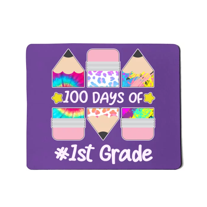 Cute Colorful 100 Days Of 1st Grade Mousepad