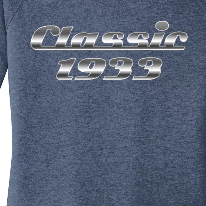 Classic Chrome 1933 90th Birthday Women's Perfect Tri Tunic Long Sleeve Shirt