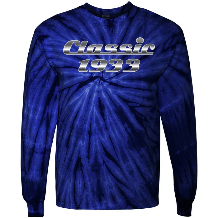 Classic Chrome 1933 90th Birthday Tie-Dye Long Sleeve Shirt