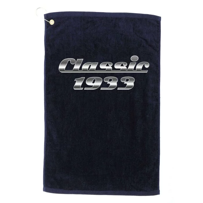 Classic Chrome 1933 90th Birthday Platinum Collection Golf Towel